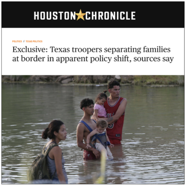 Texas Troopers Separating Families in Apparent Policy Shift