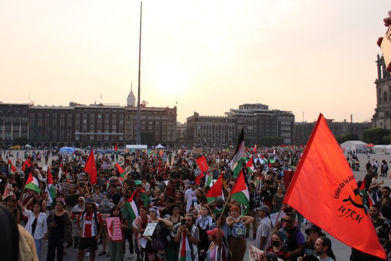 Protesta pro Palestina en Ciudad de México: Entrevista con un estudiante de la UNAM