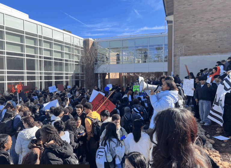 En una escuela secundaria de DeKalb, con una población estudiantil diversa, los alumnos se unen a las protestas a nivel nacional contra las medidas represivas en materia de inmigración.